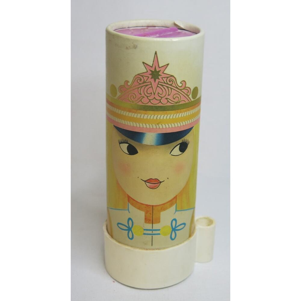 Vintage AVON MISS LOLLYPOP Fragrance Perfume Talc Empty 1967 Powder Girl